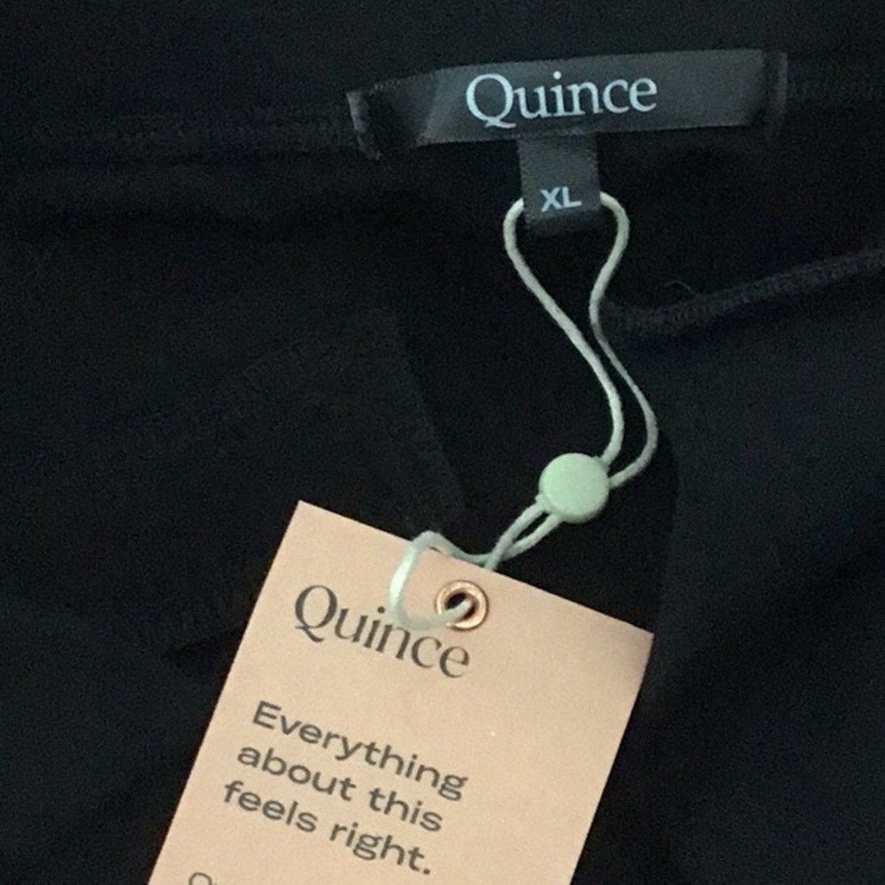Quince, Pull on Ultra Stretch Ponte Bootcut Black Pant.Casual Career All Seasons - Picture 4 of 9